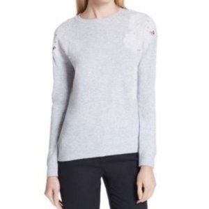 Ted Baker Yizelda Lace Shoulder Sweater Size 4